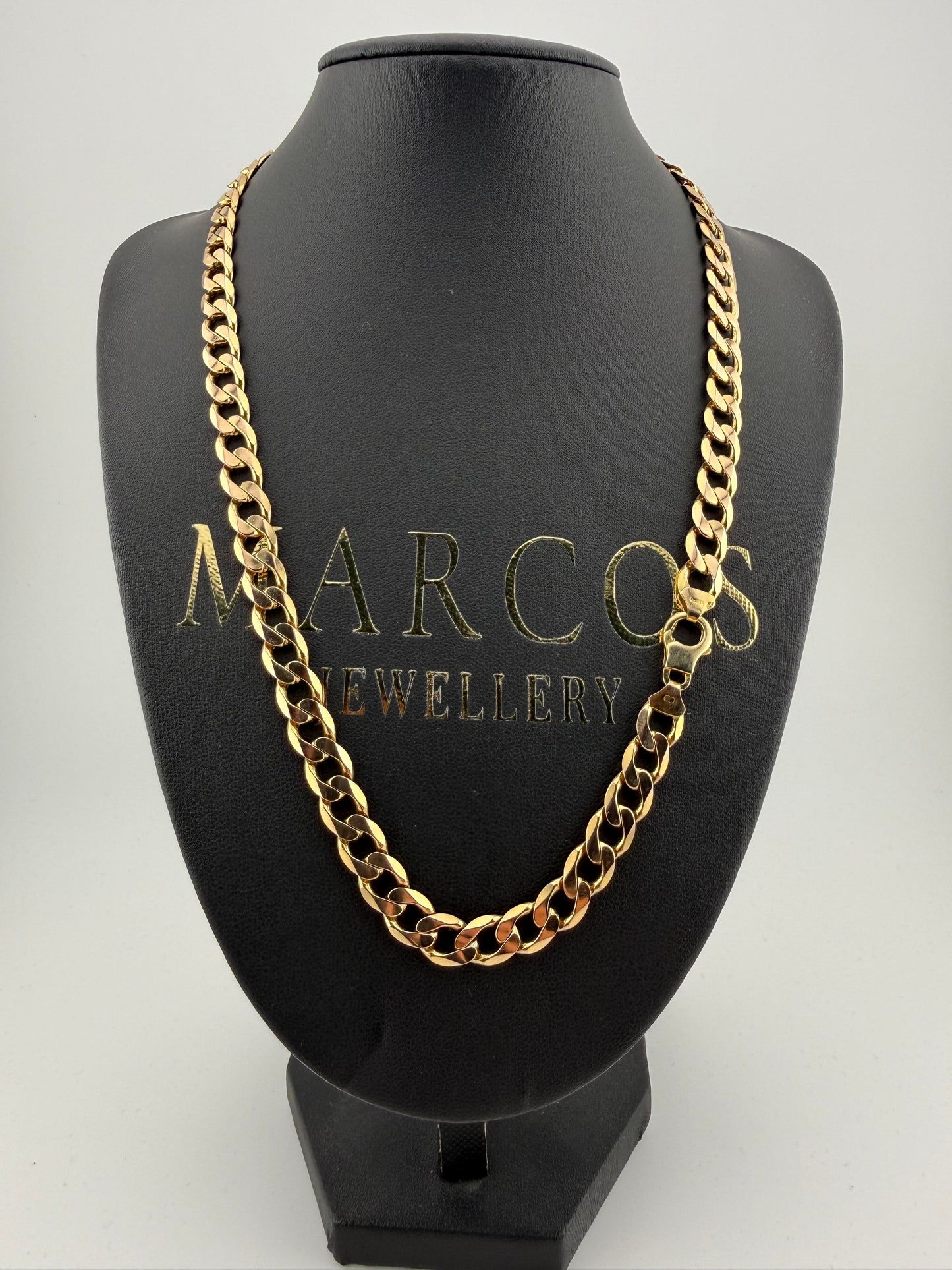 9ct Gold Curb Chain 20.65” 8mm 46.53g