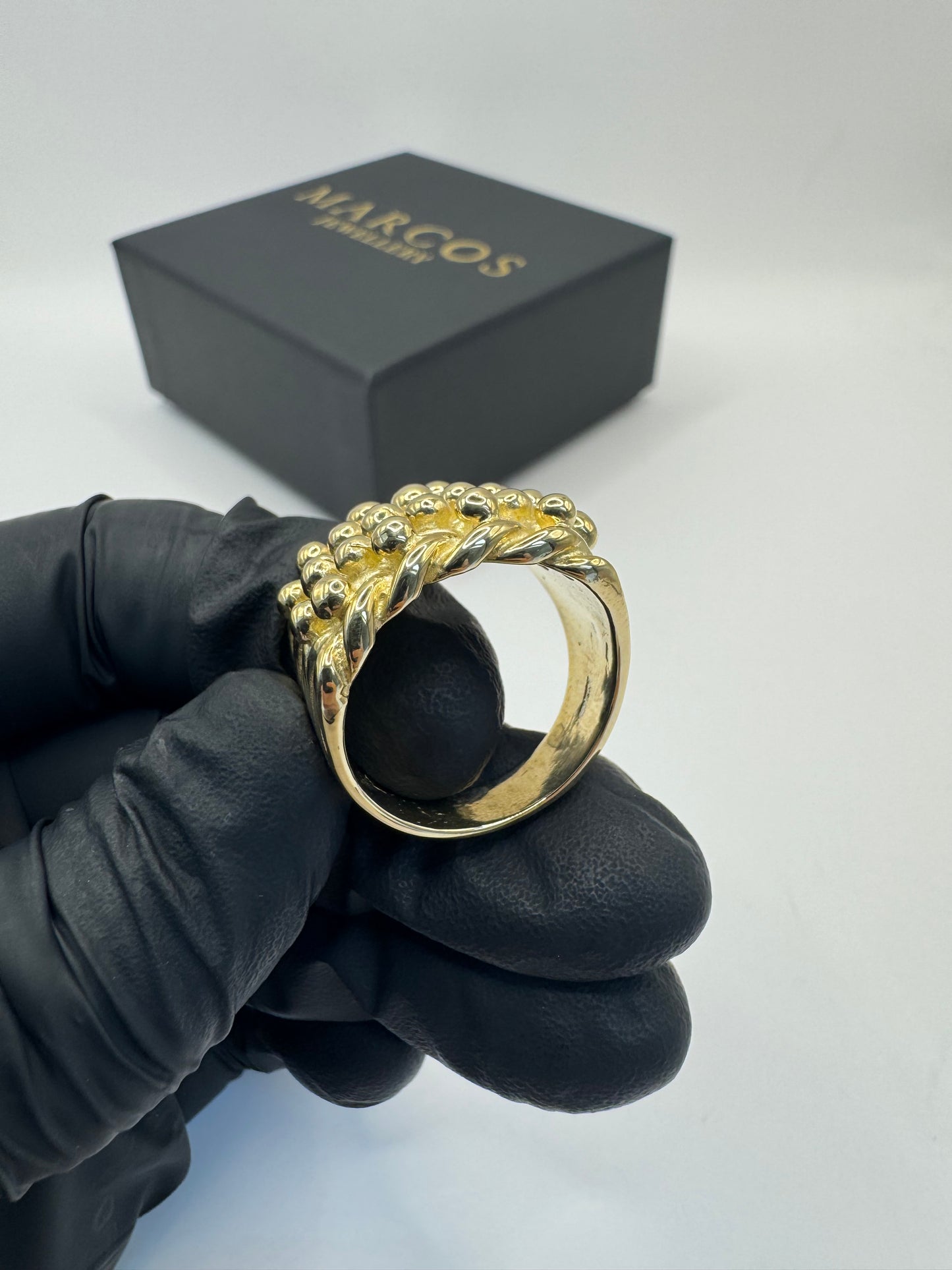 9ct Gold Keeper Ring Size X-Y 22.83g