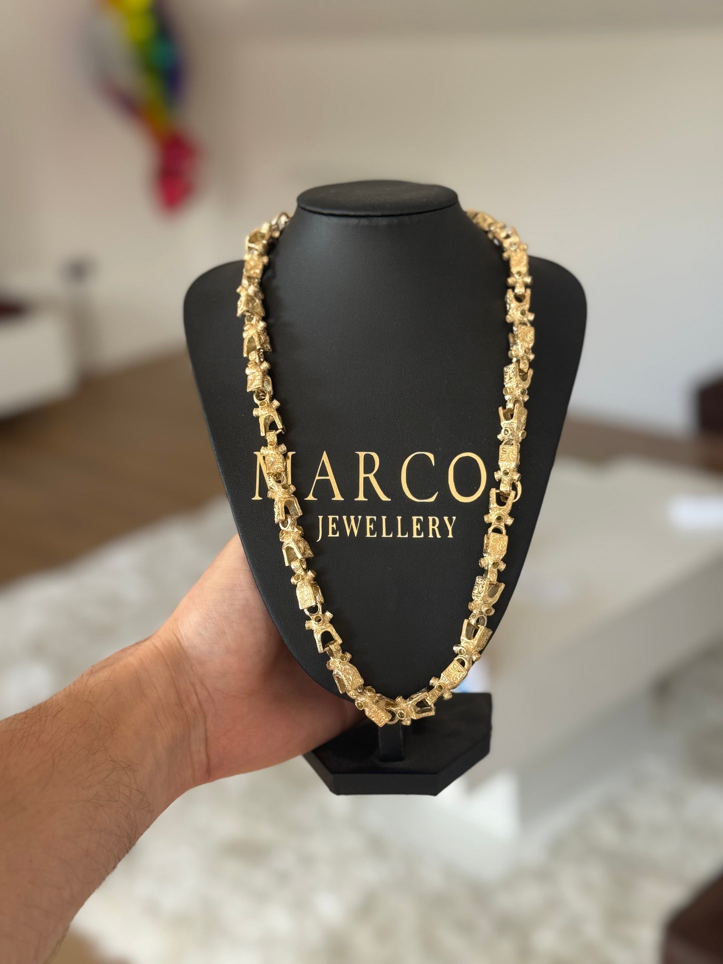9ct Gold Lego Chain 24" 11mm 119.49g