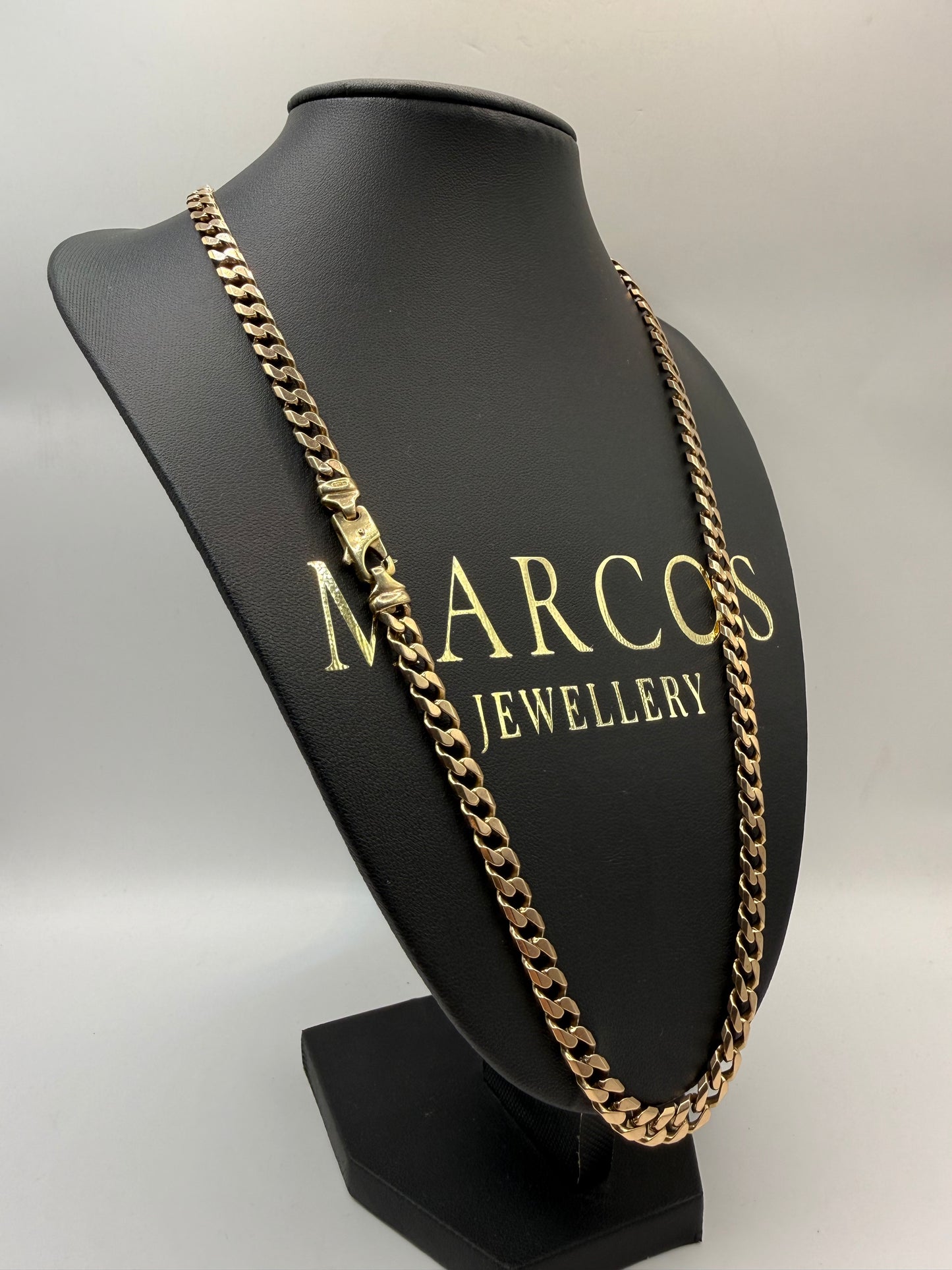 9ct Gold Curb Chain 24” 6mm 50.2g