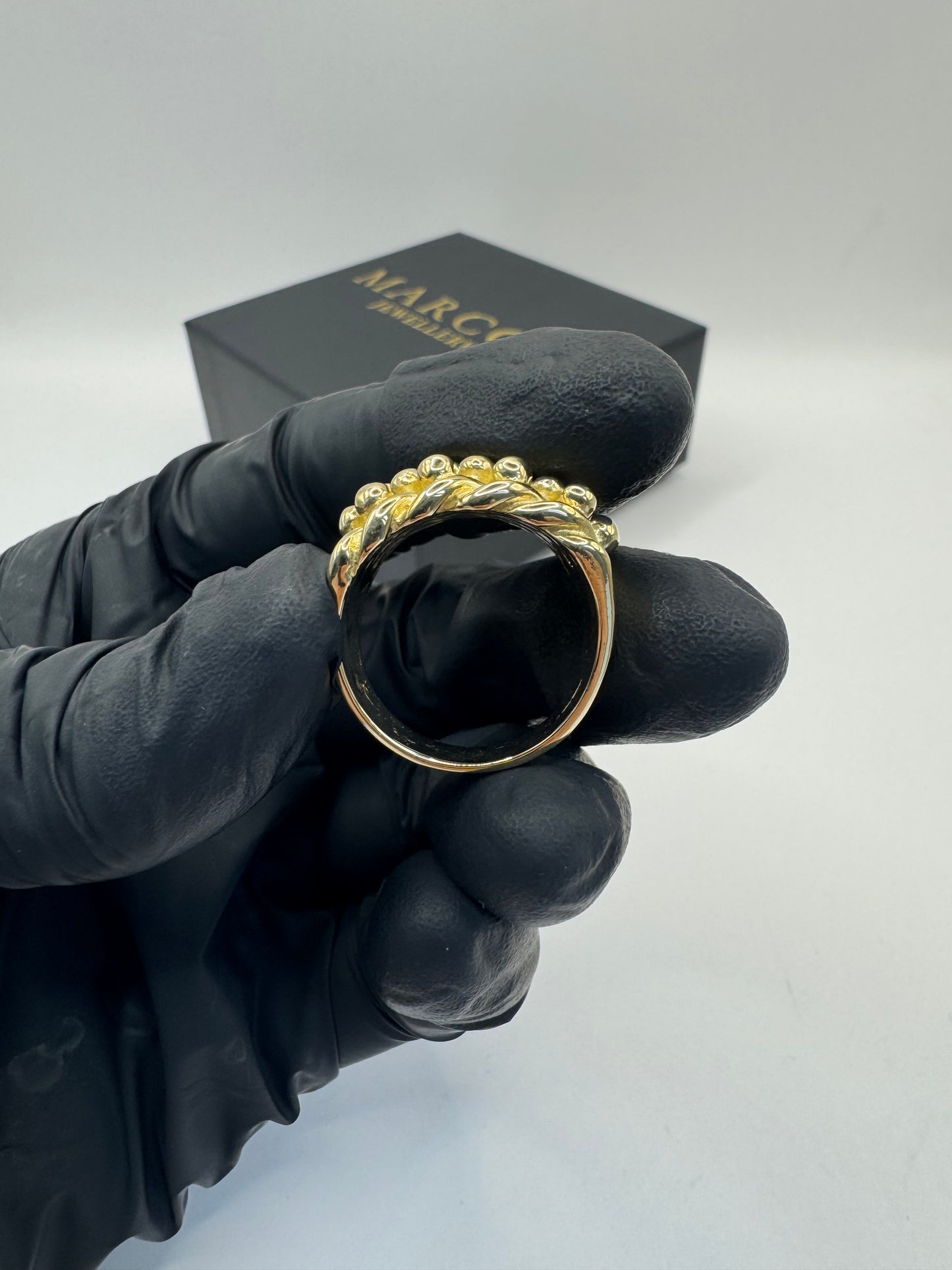 9ct Gold Keeper Ring Size X-Y 22.83g