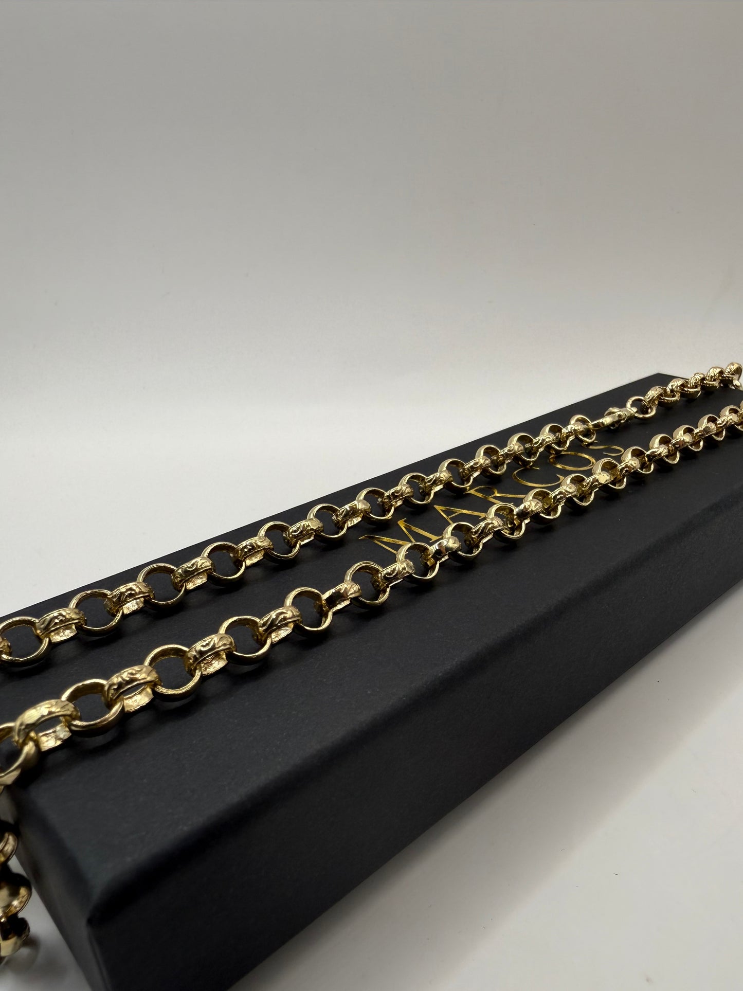 9ct Gold Belcher Chain 24.5" 7mm 42.4g