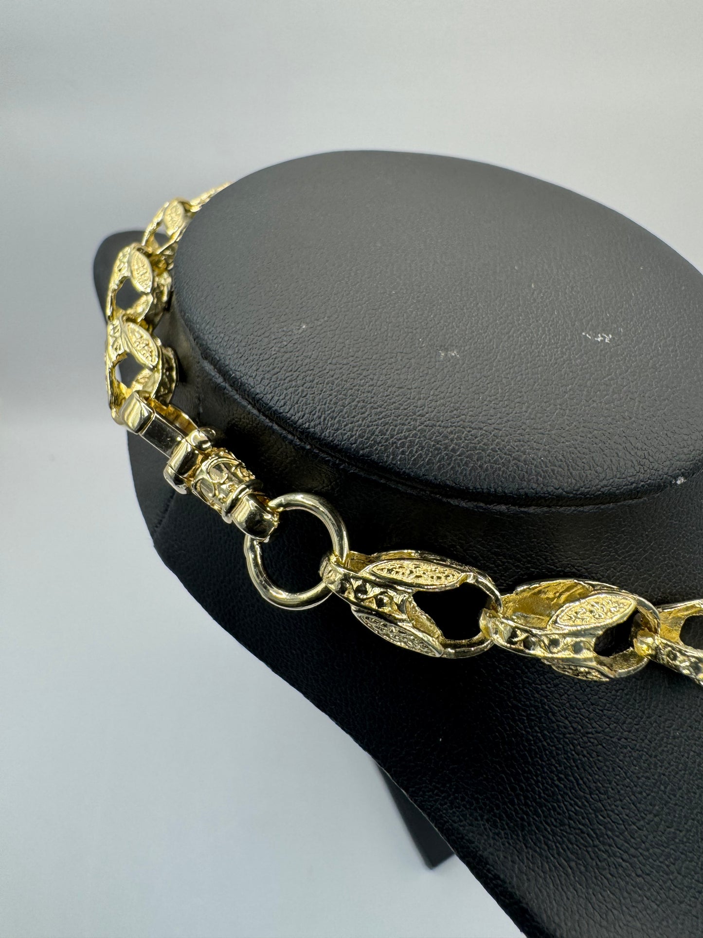 9ct Gold Tulip Chain 25” 8mm 56.31g