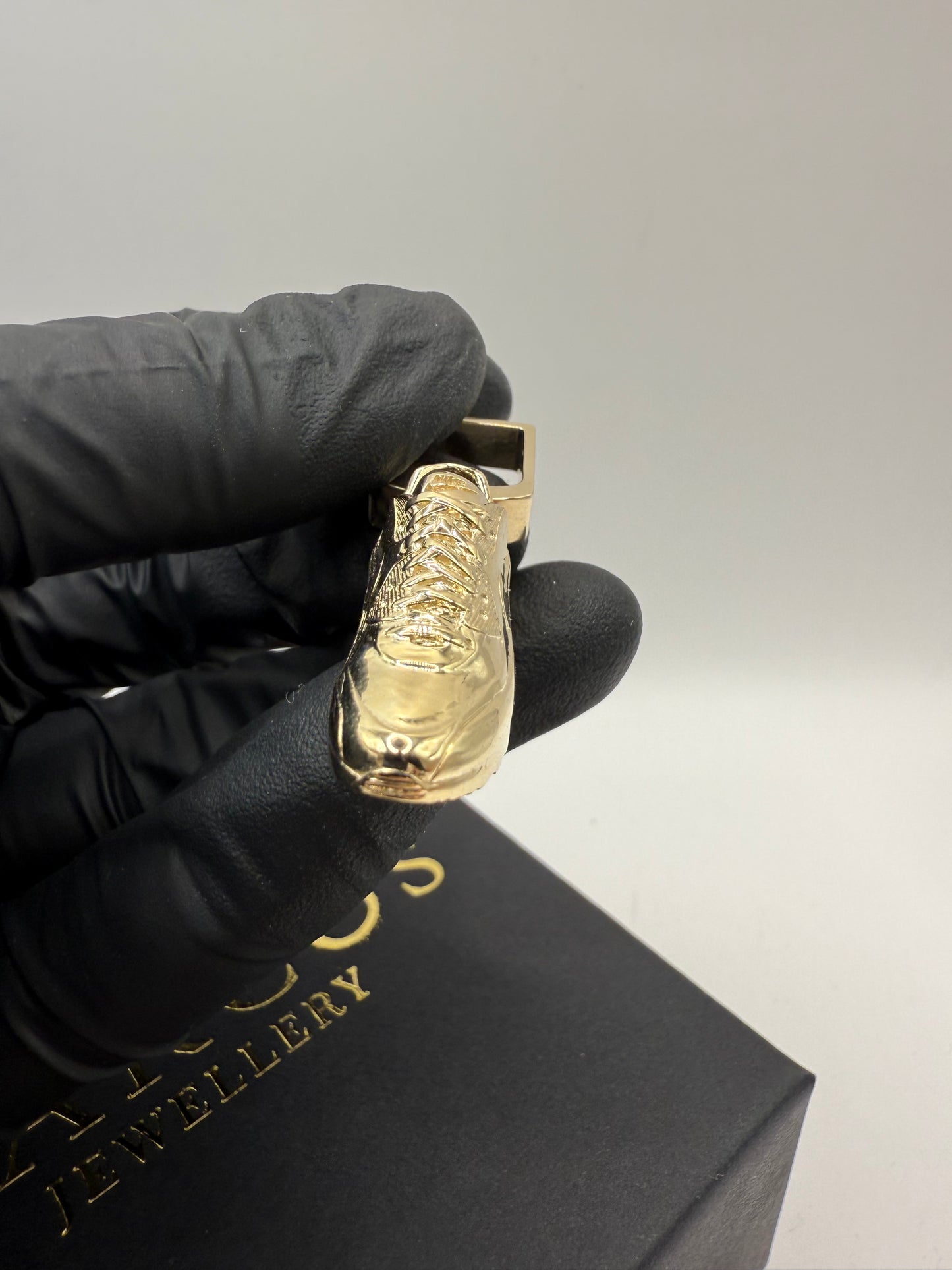 9ct Solid Gold Nike Shoe Pendant 1.9” 16.39g