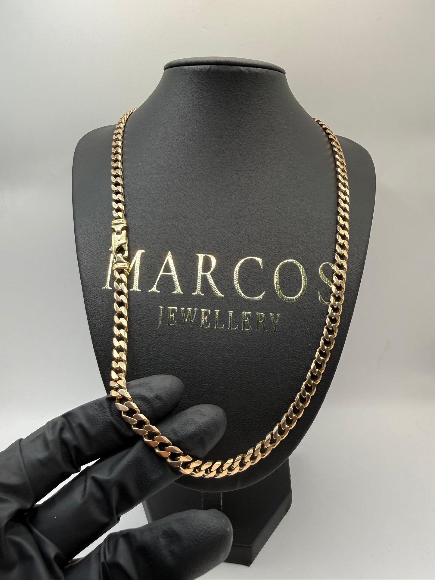 9ct Gold Curb Chain 24” 6mm 50.2g