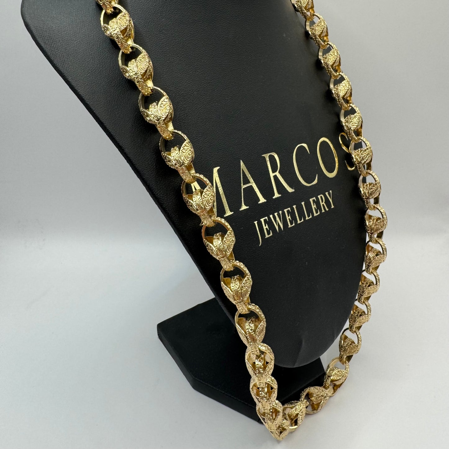 9ct Solid Gold Tulip Chain