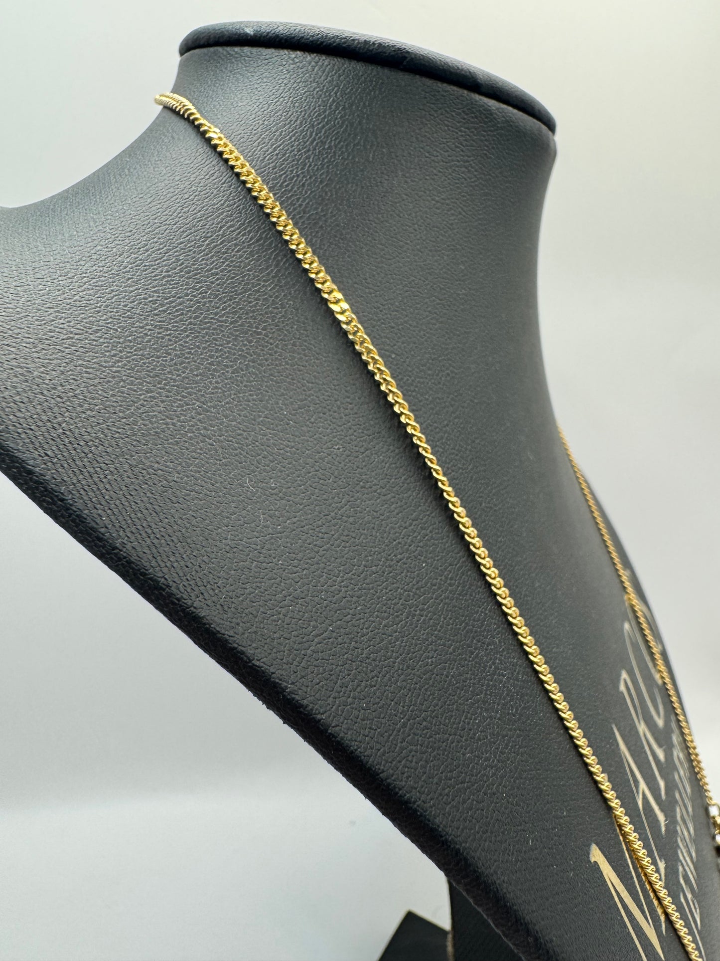 9ct Gold Micro Curb Chain 22" 2mm 7g