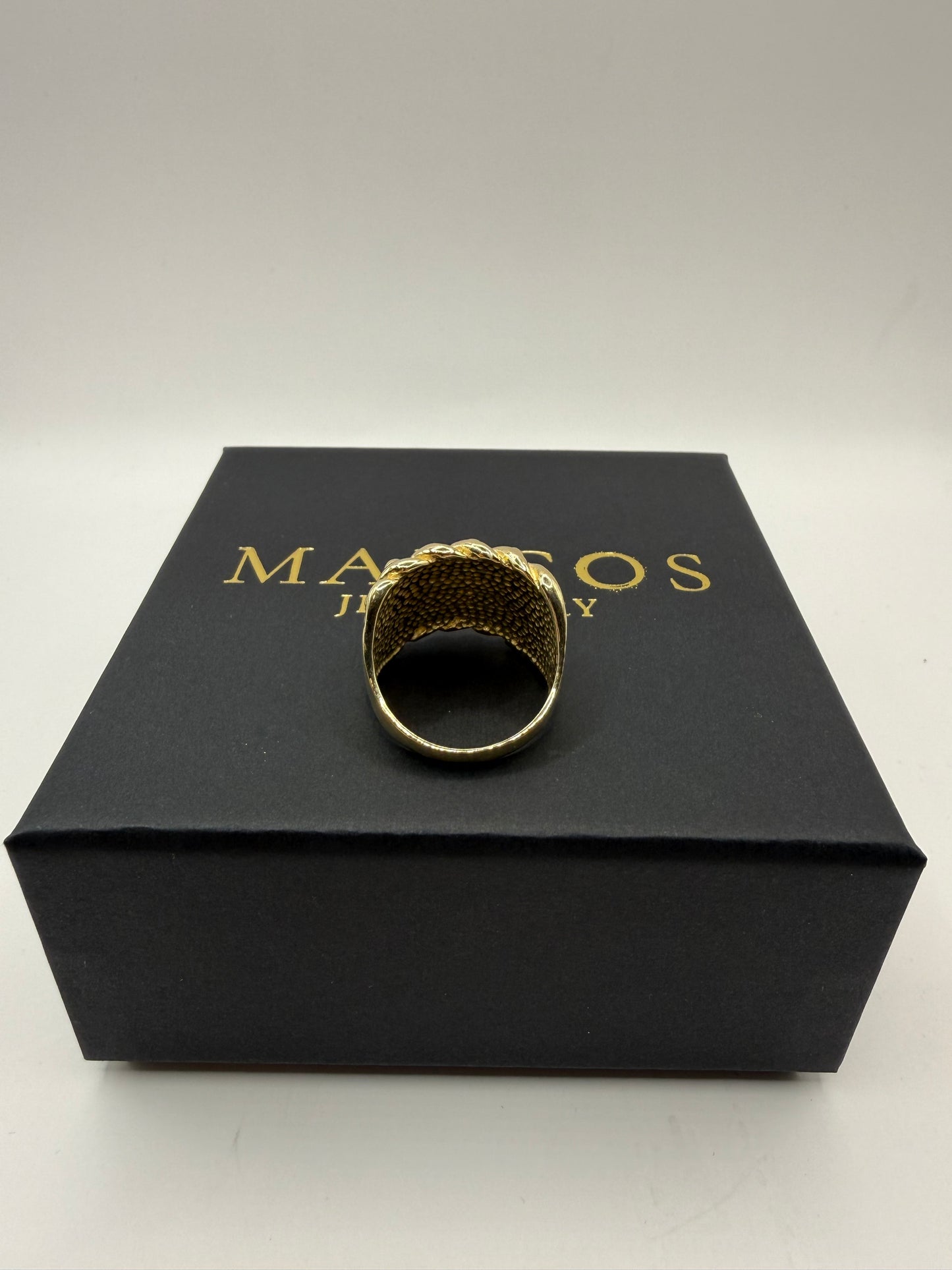 9ct Gold Keeper Ring Size Z 16.68g