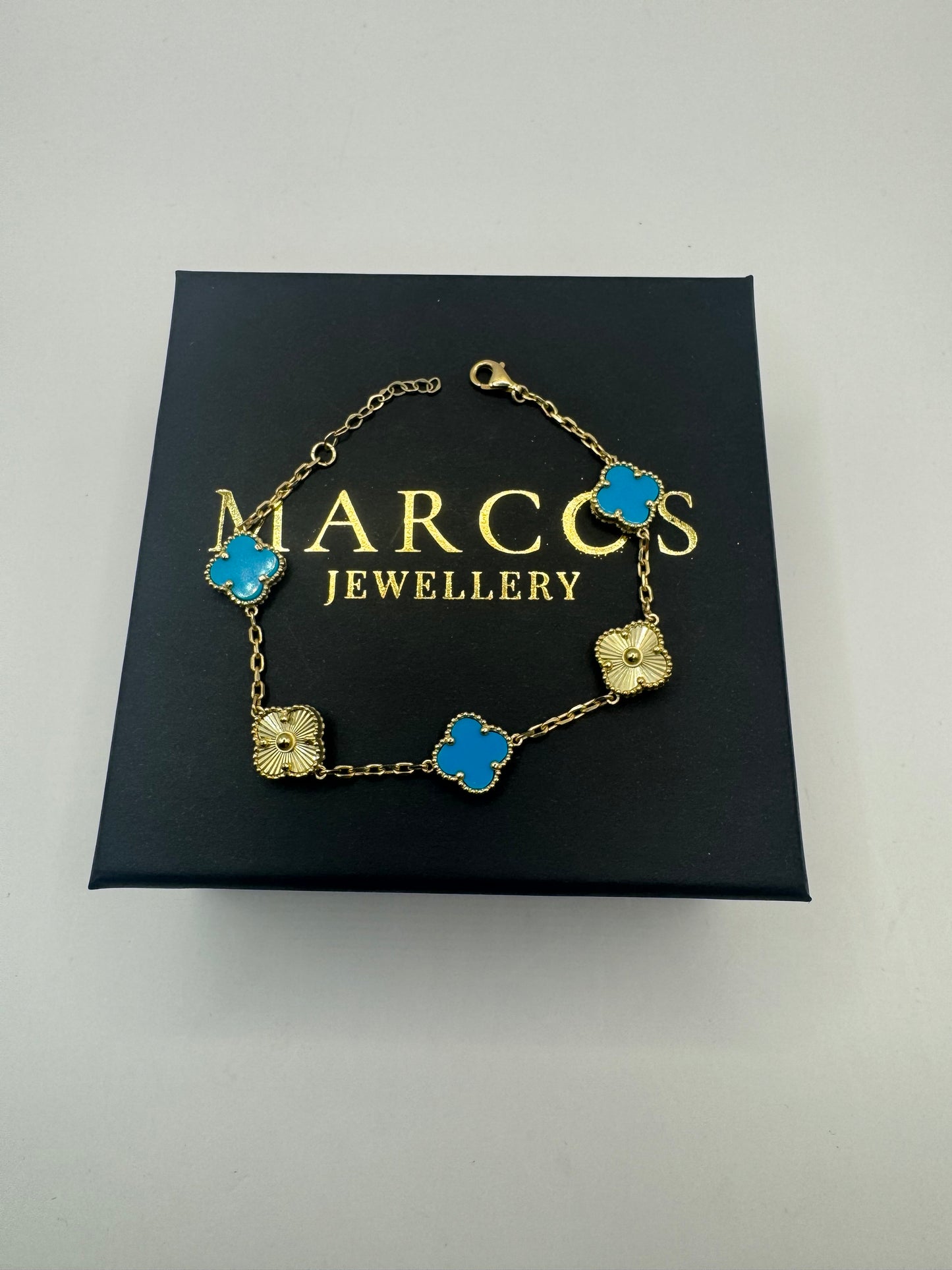9ct Gold Designer Inspired Bracelet 7/8" 6.74g