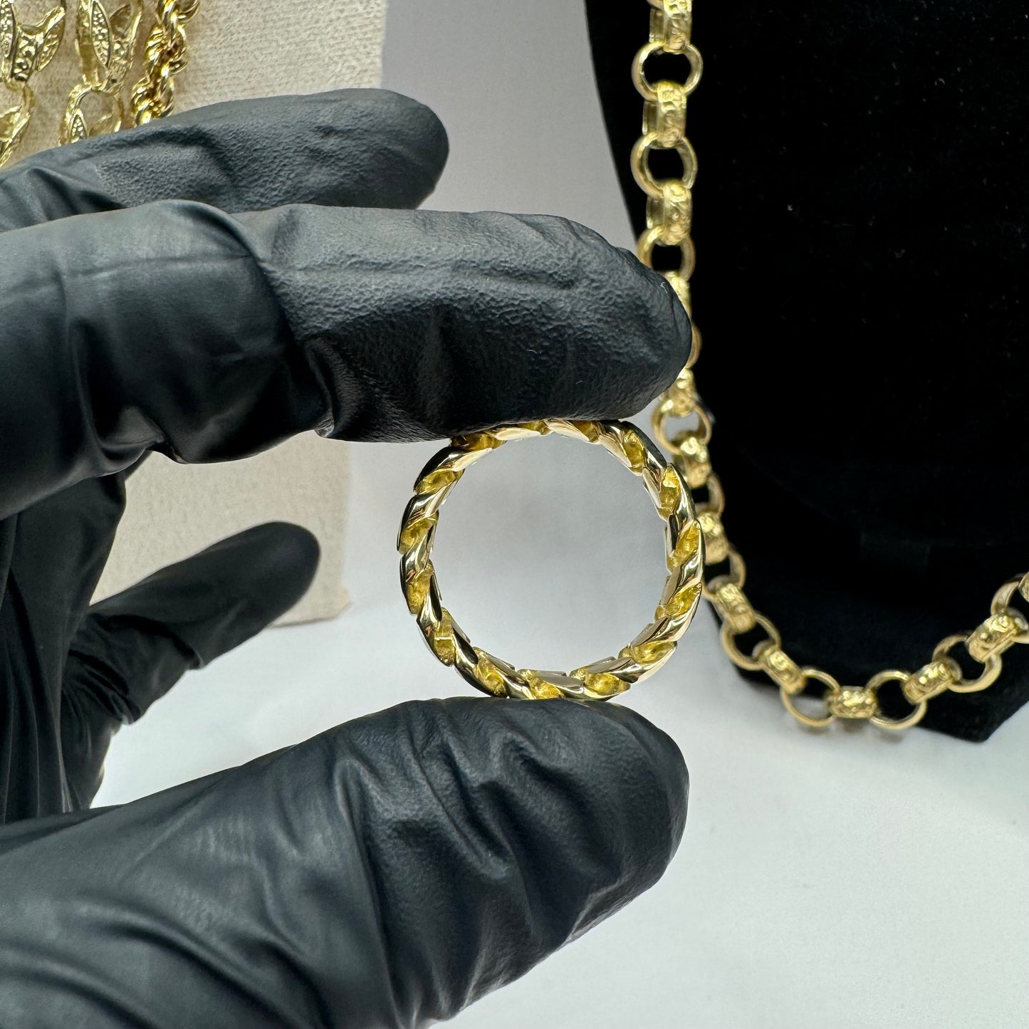 9ct Solid Gold Cuban Ring