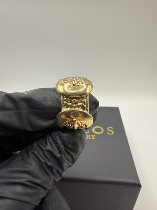 9ct Gold Buckle Ring Size Y 22.56g