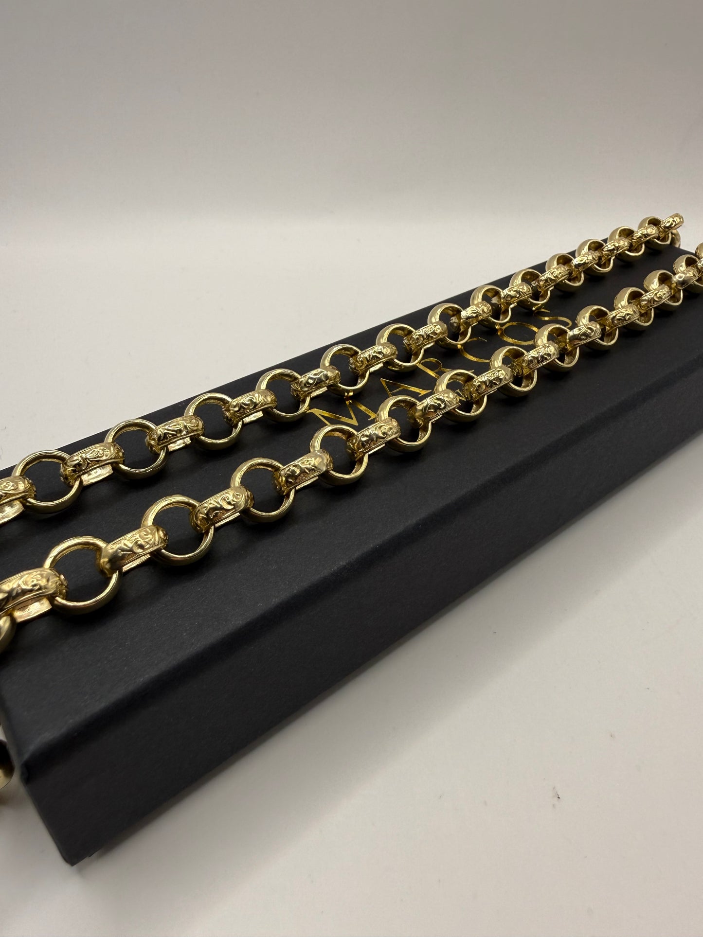 9ct Gold Belcher Chain 26.5" 11mm 82.4g