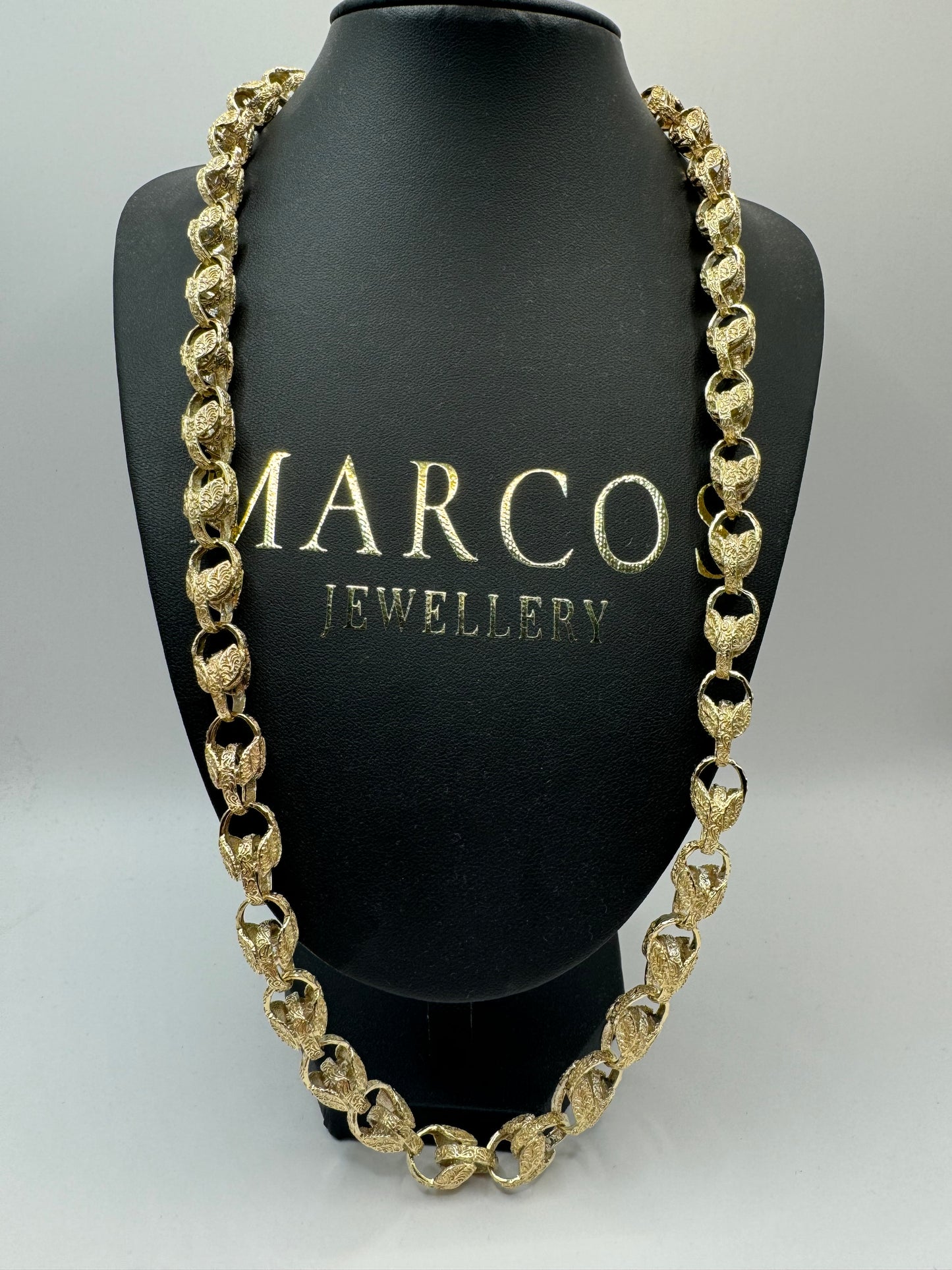 9ct Solid Gold Tulip Chain