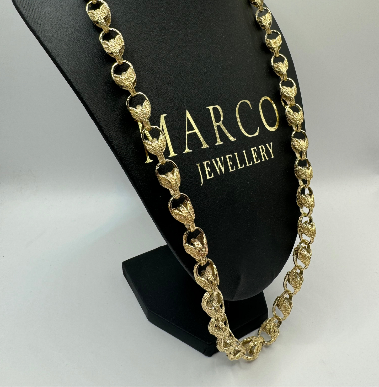 9ct Solid Gold Tulip Chain