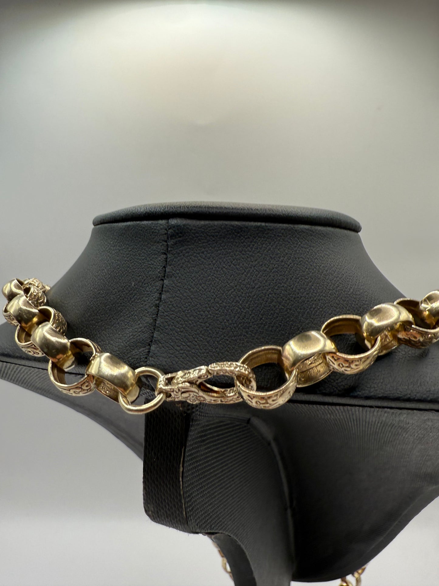9ct Gold Belcher Chain 27" 10mm 68.62g