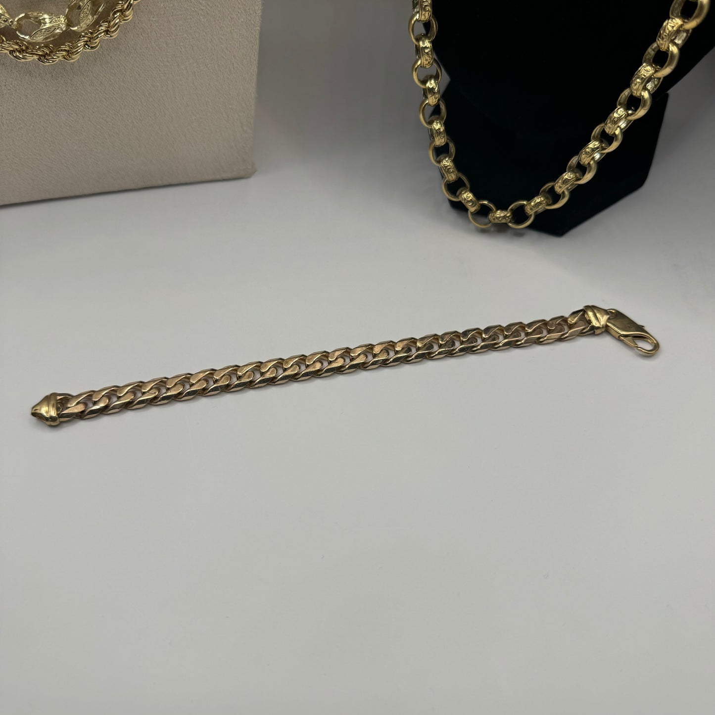 9ct Solid Gold Curb Bracelet