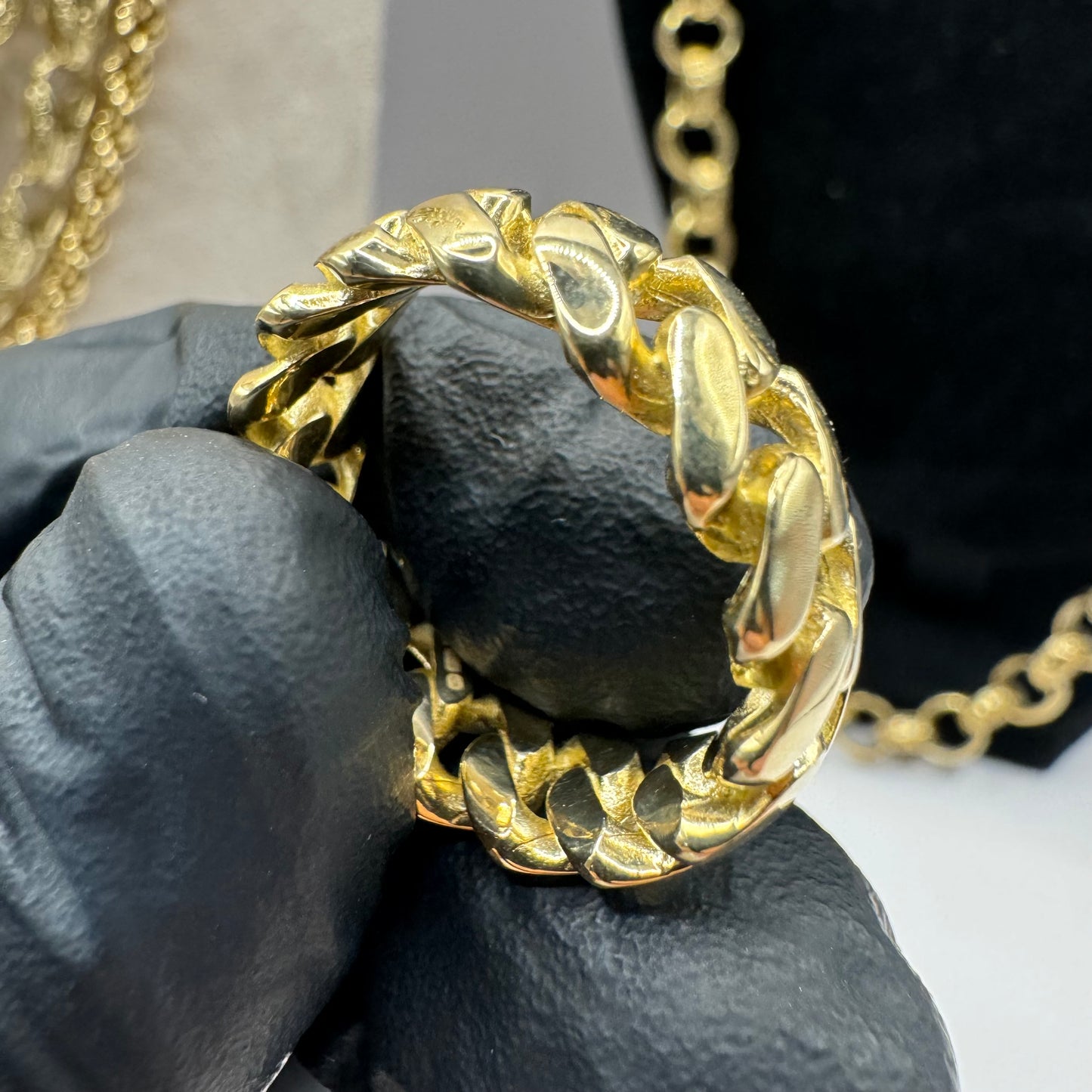 9ct Solid Gold Cuban Ring