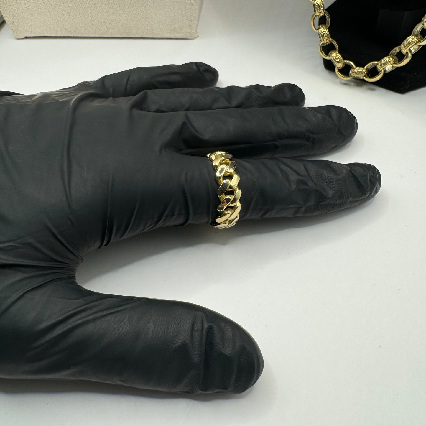 9ct Solid Gold Cuban Ring