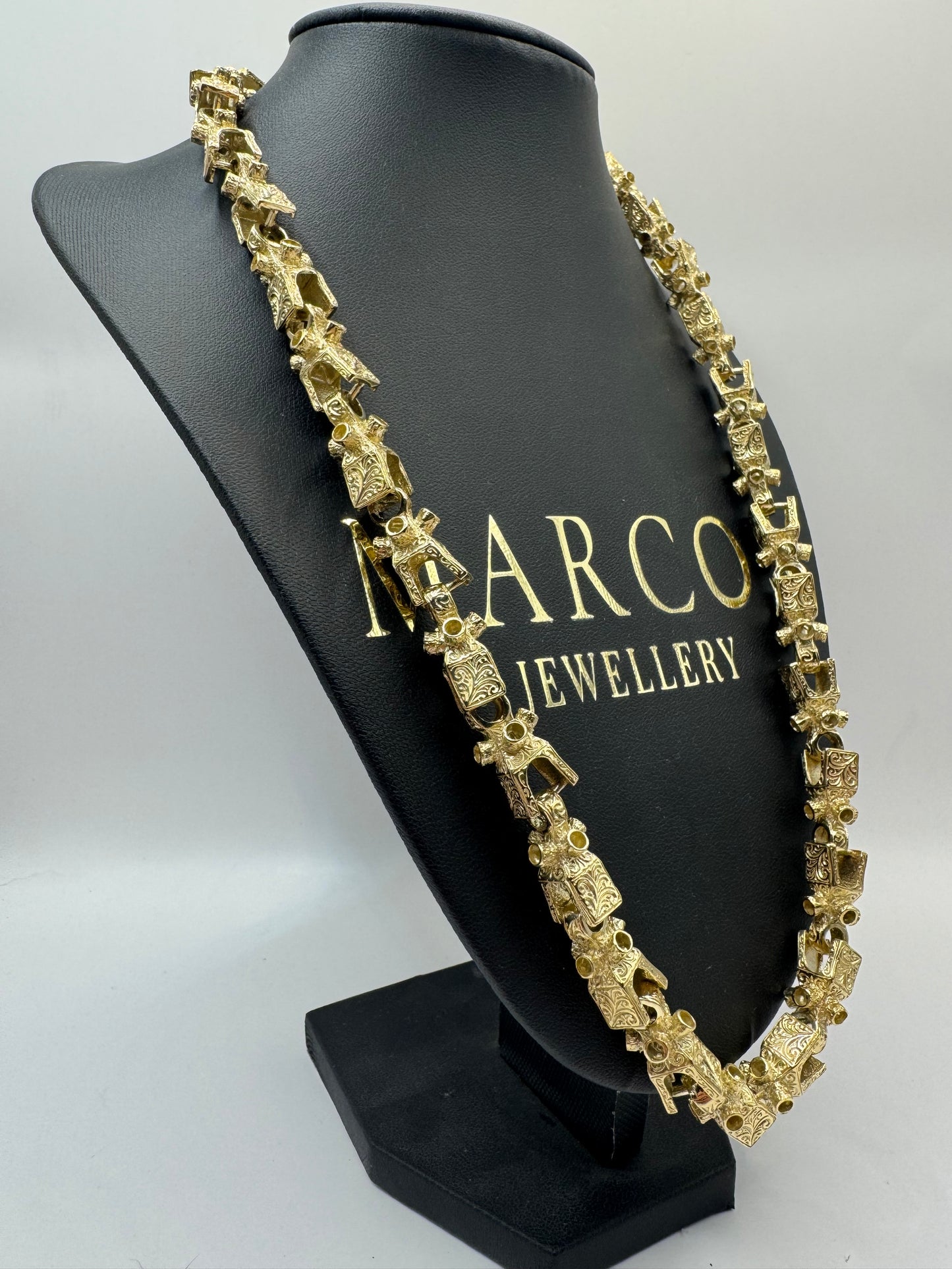 9ct Gold Lego Chain 24" 11mm 119.49g