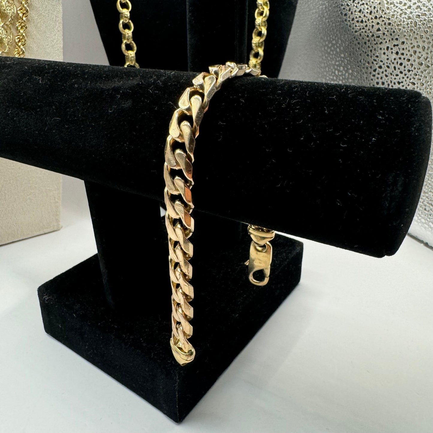 9ct Solid Gold Curb Bracelet