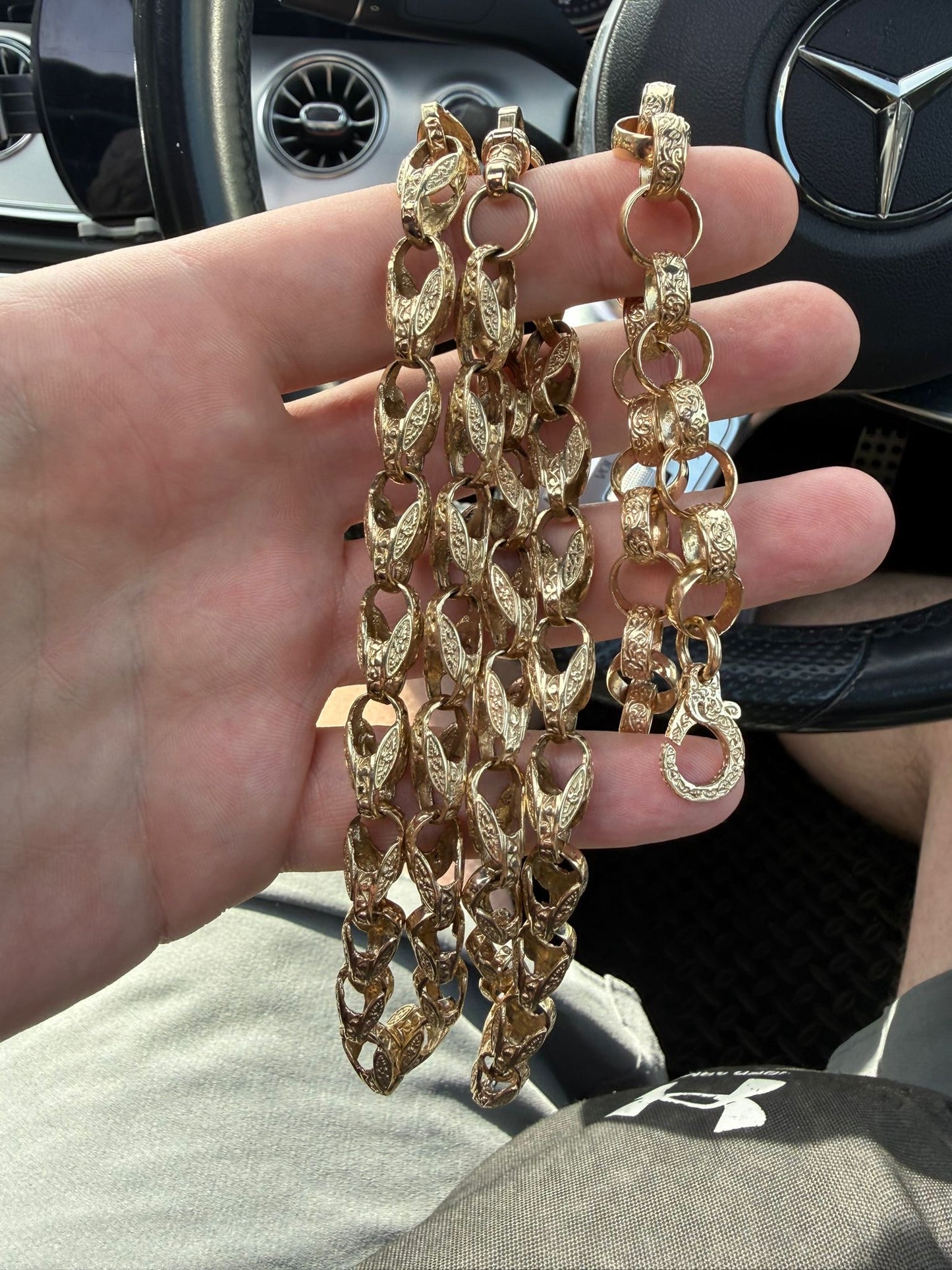 9ct Gold Tulip Chain 26" 8.2mm 61.6g