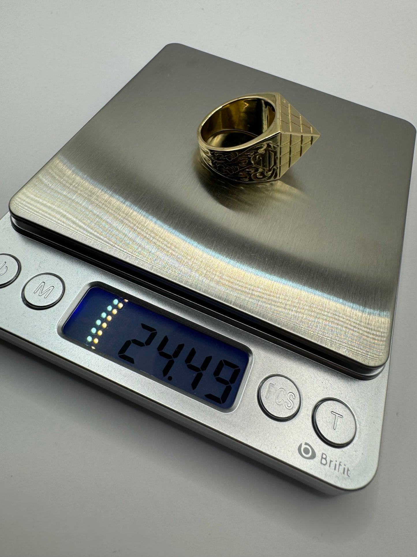 9ct Solid Gold Pyramid Ring