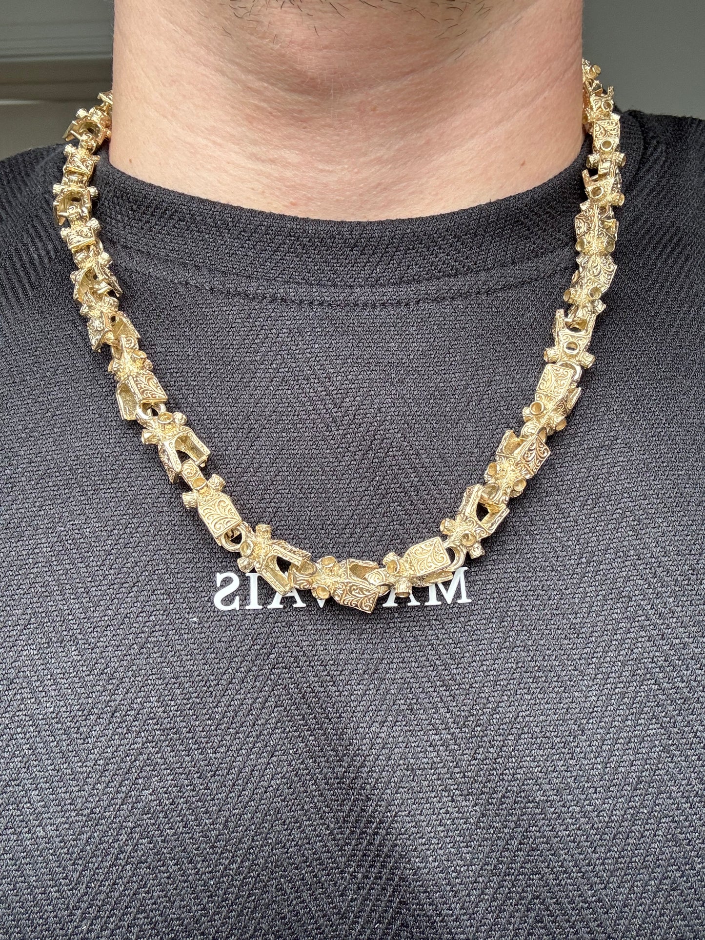 9ct Gold Lego Chain 24" 11mm 119.49g