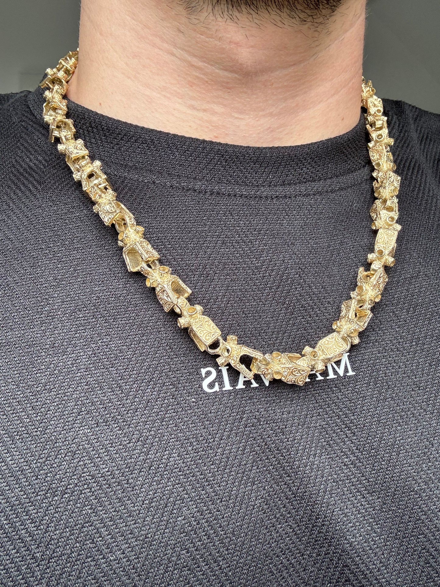 9ct Gold Lego Chain 24" 11mm 119.49g