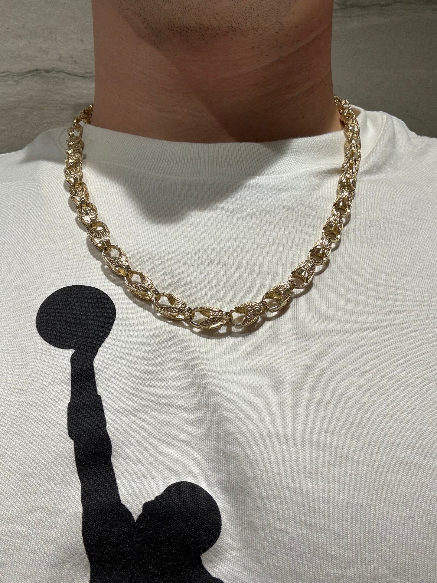 9ct Solid Gold Tulip Chain (thin style)