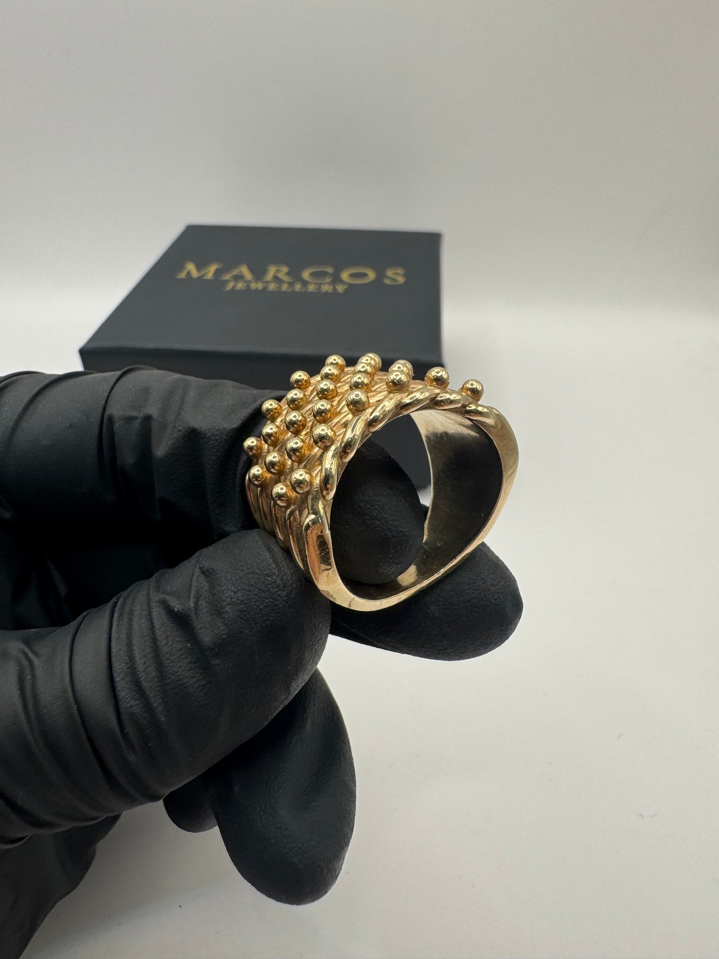 9ct Solid Gold Keeper Ring