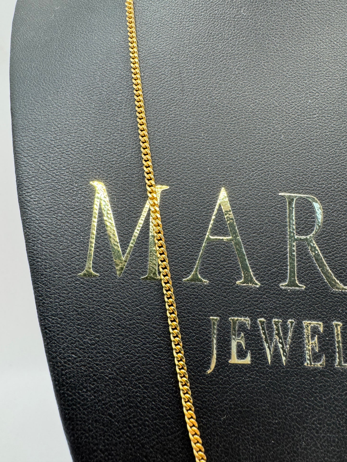 9ct Gold Micro Curb Chain 22" 2mm 7g