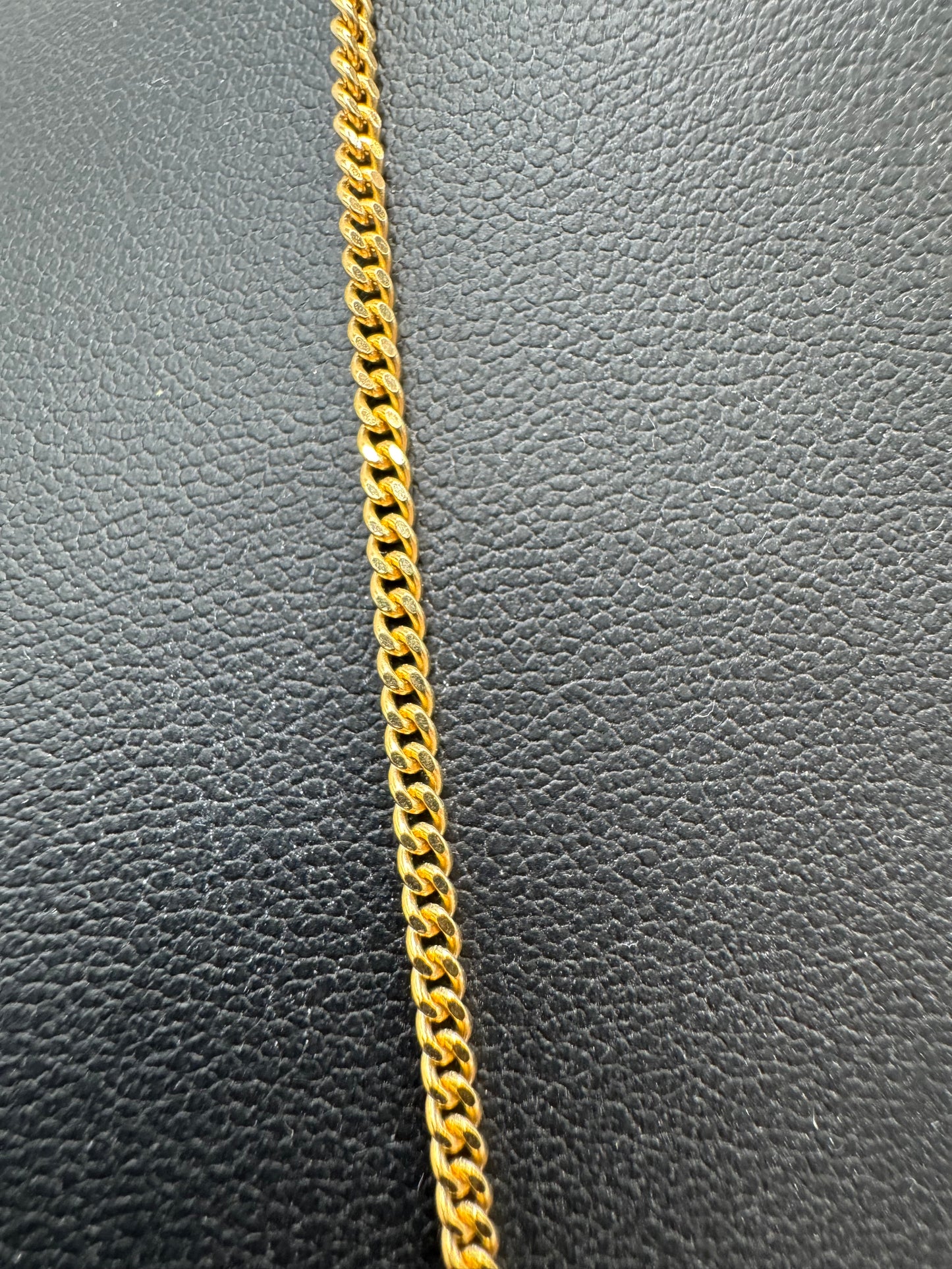 9ct Gold Micro Curb Chain 22" 2mm 7g