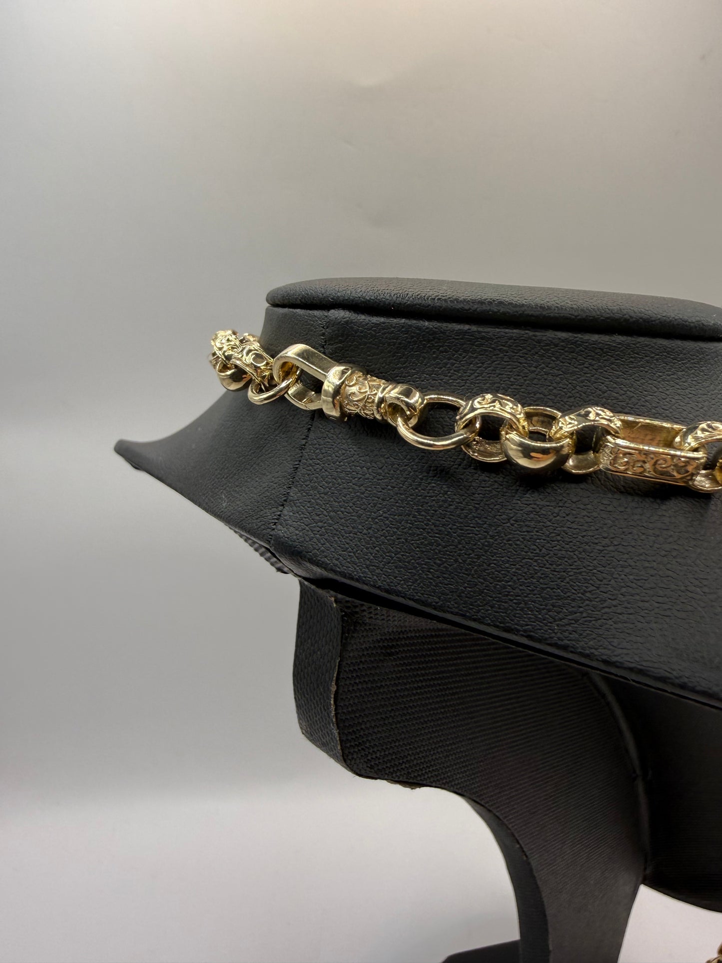 9ct Gold Belcher Gypsy Link Chain 27” 8mm 72.5g