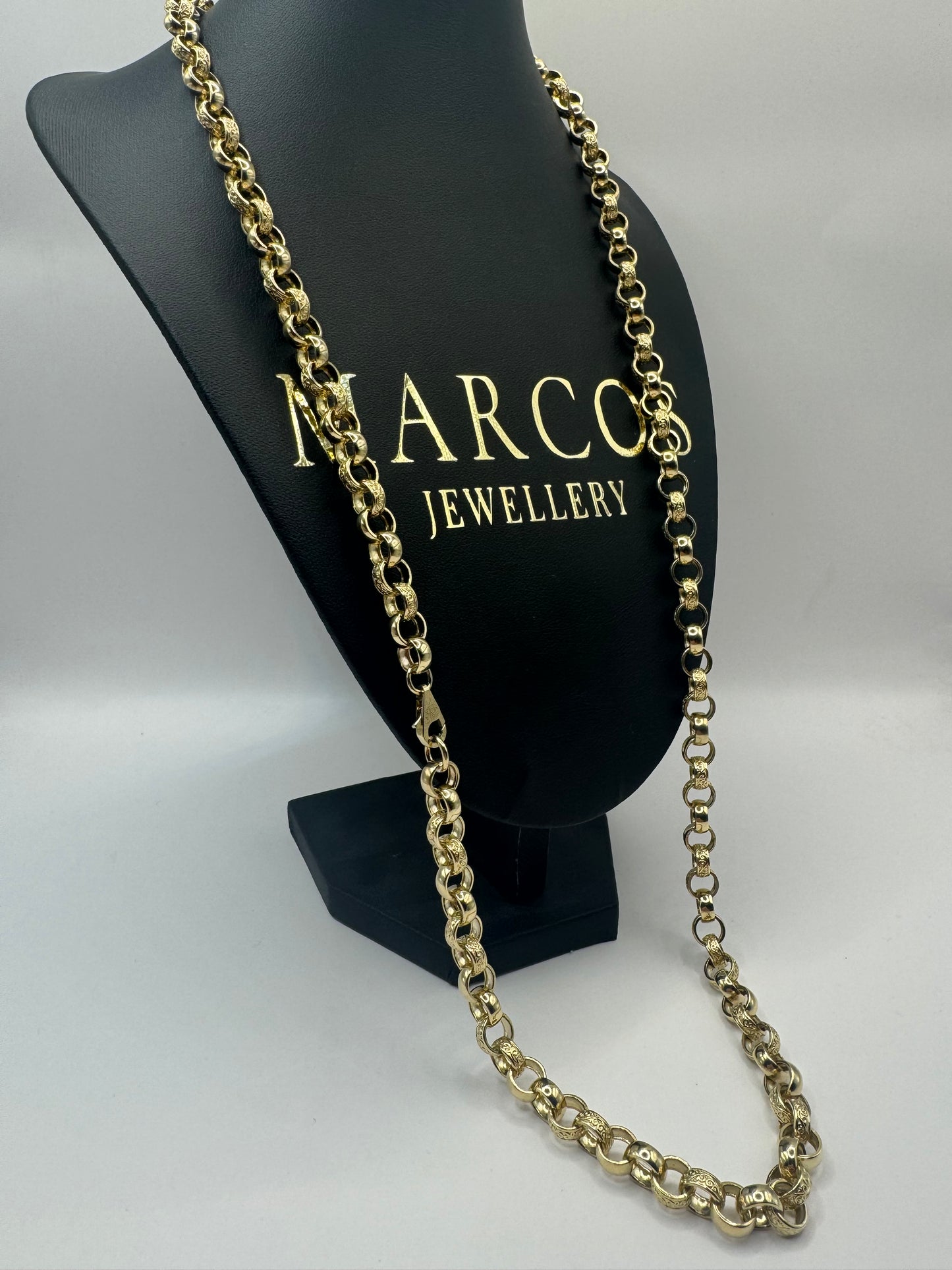 9ct Solid Gold Belcher Chain