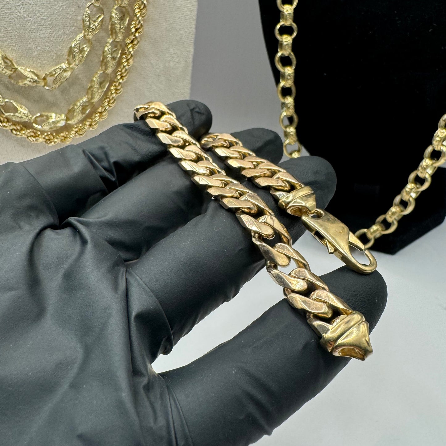 9ct Solid Gold Curb Bracelet