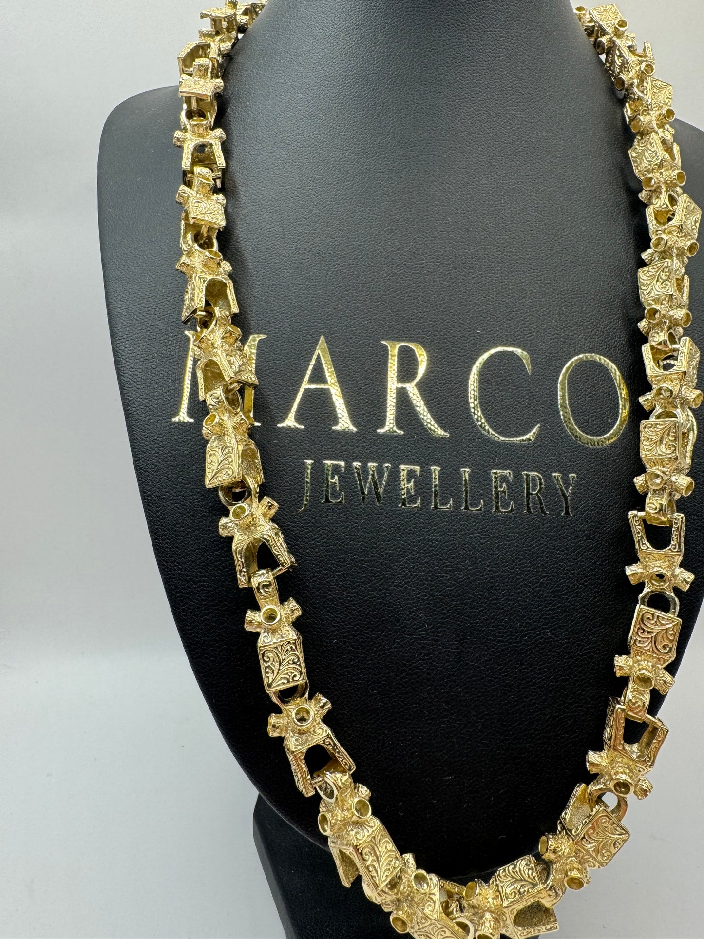 9ct Gold Lego Chain 24" 11mm 119.49g
