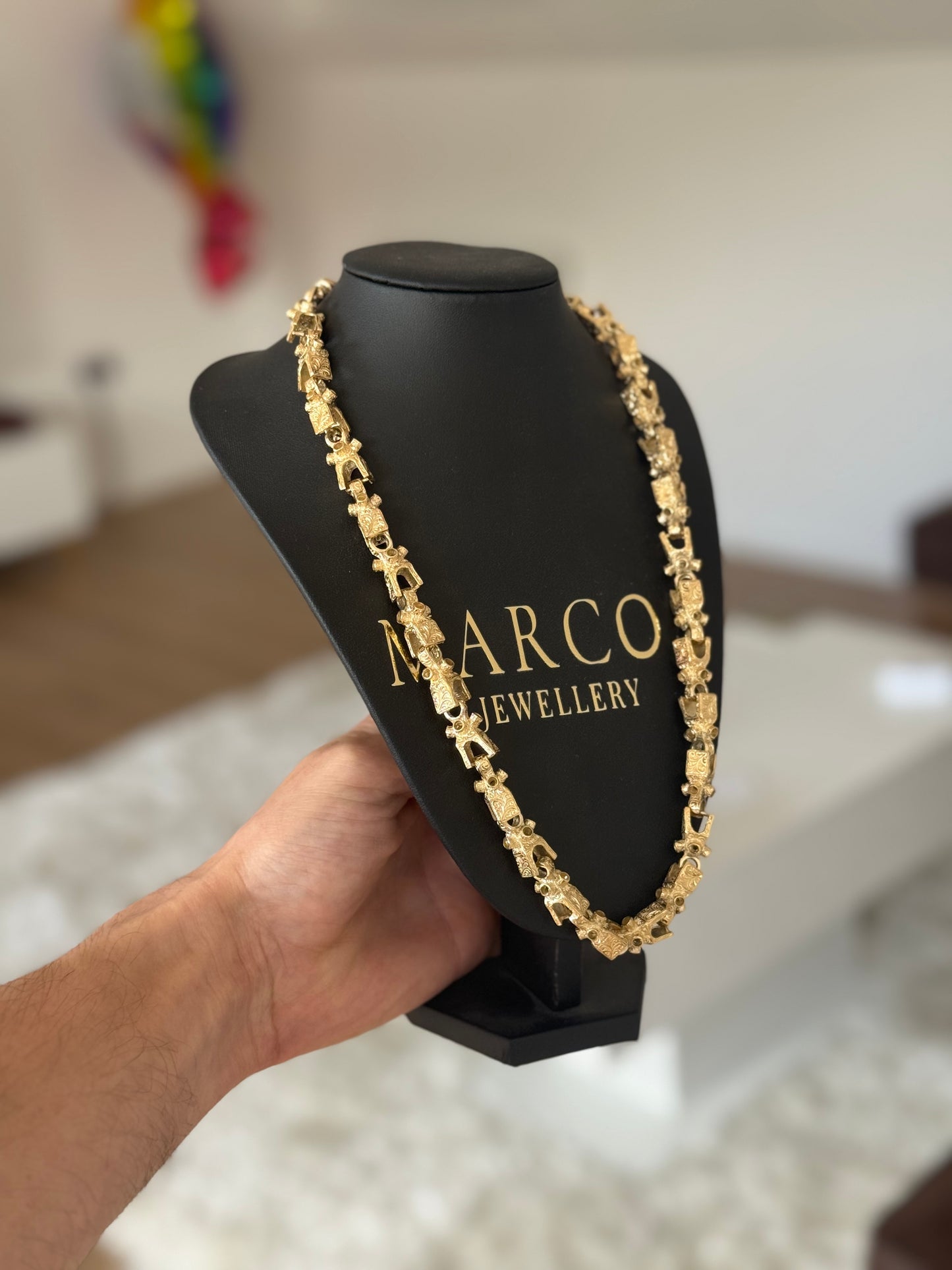 9ct Gold Lego Chain 24" 11mm 119.49g