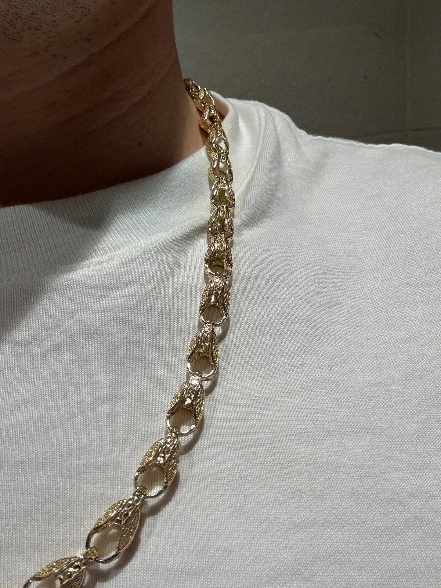 9ct Solid Gold Tulip Chain (thin style)