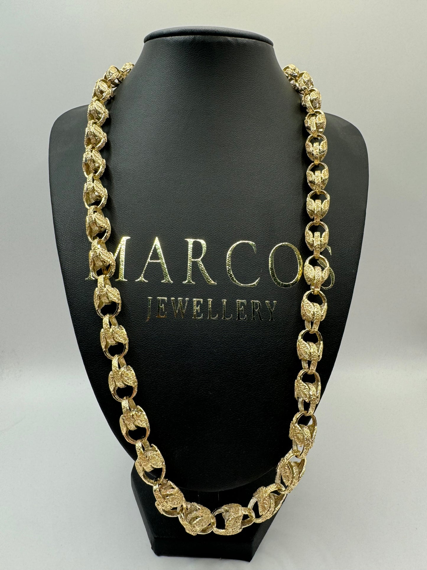 9ct Solid Gold Tulip Chain