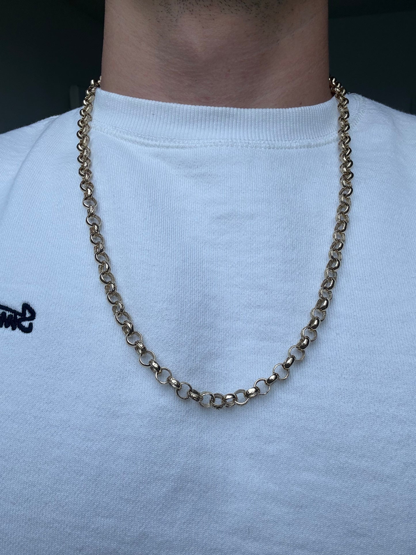 9ct Gold Belcher Chain 27” 7.5mm 46.1g