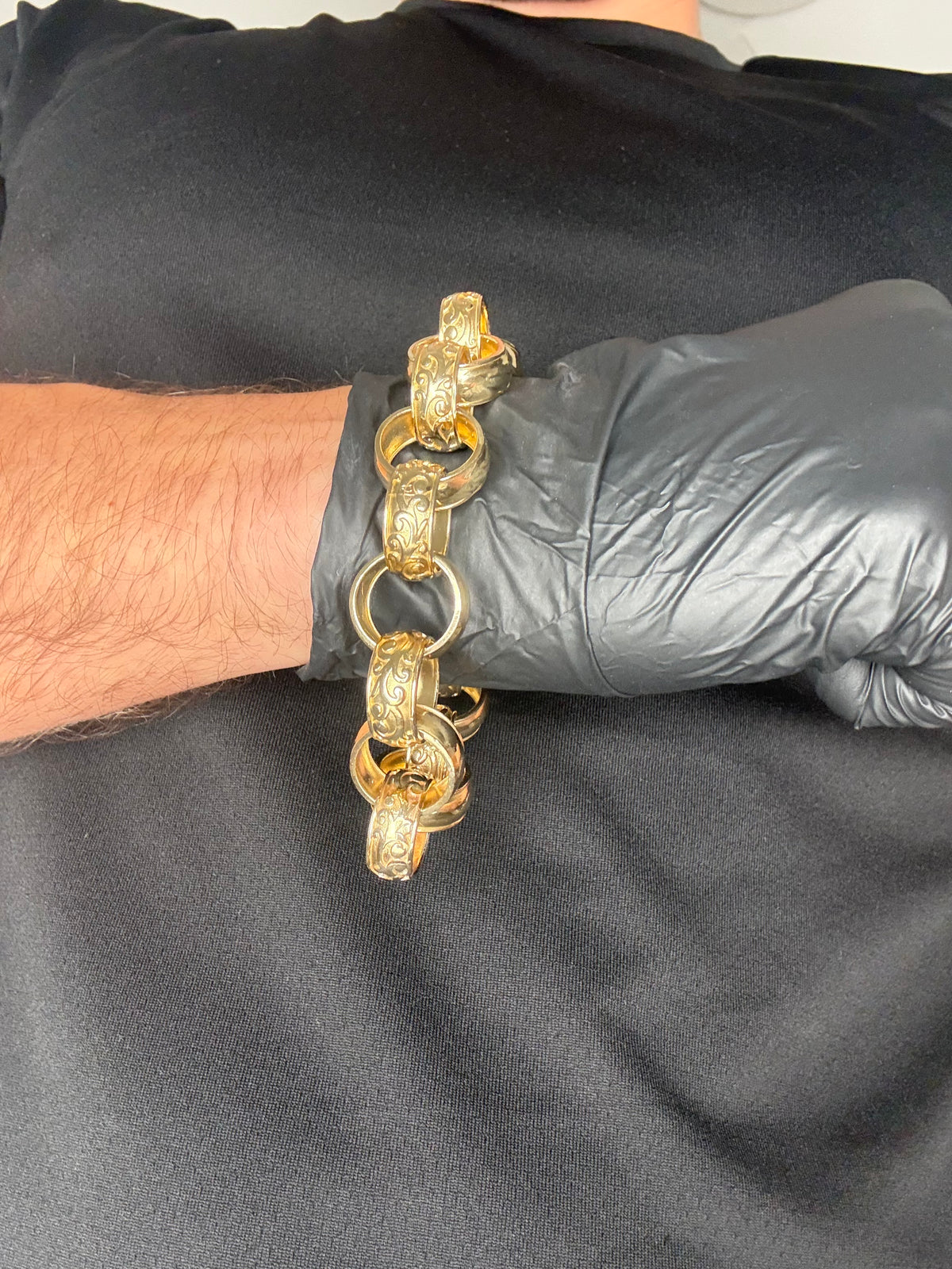 9ct Gold Belcher Bracelet 10.25" 19mm 69.8g