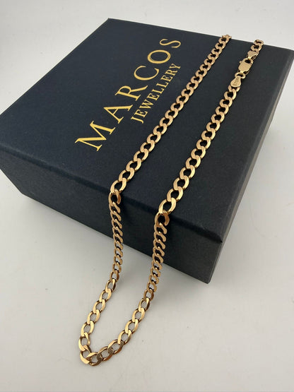 9ct Gold Curb Chain 20" 4.4mm 11.2g