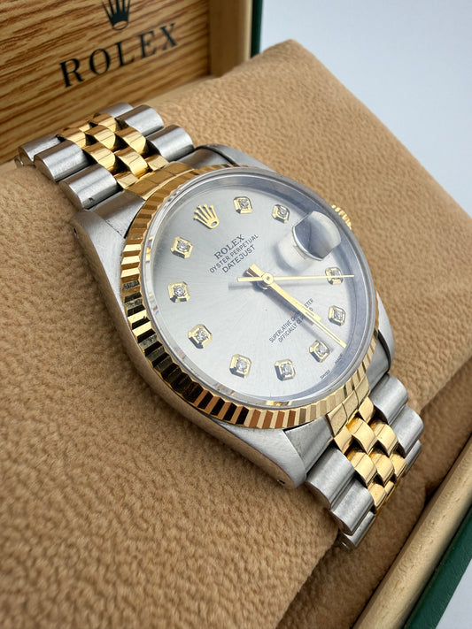 Rolex Datejust Slate Gray Diamond Dot Dial