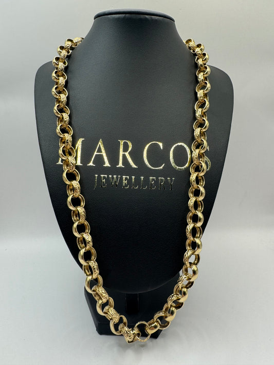 9ct Solid Gold Belcher Chain