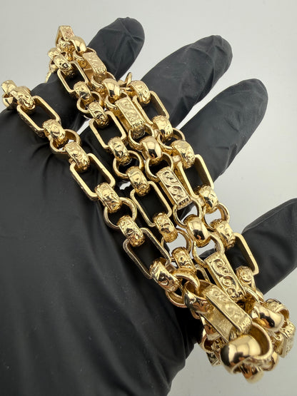 9ct Gold Gypsy Chain 25" 9.5mm 99g