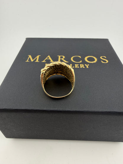 9ct Gold Keeper Ring Size T 11.18g
