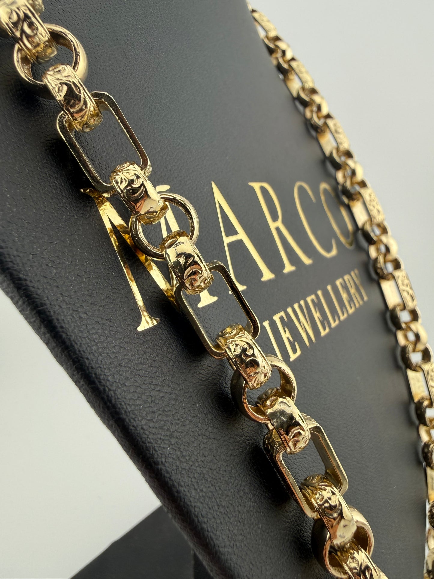 9ct Gold Gypsy Chain 25" 9.5mm 99g