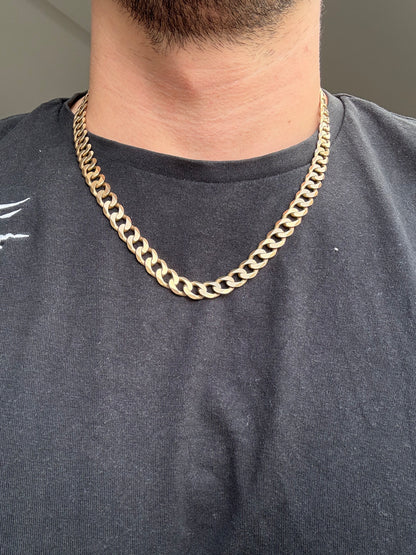 9ct Gold Curb Chain 22.75" 10mm 67.6g