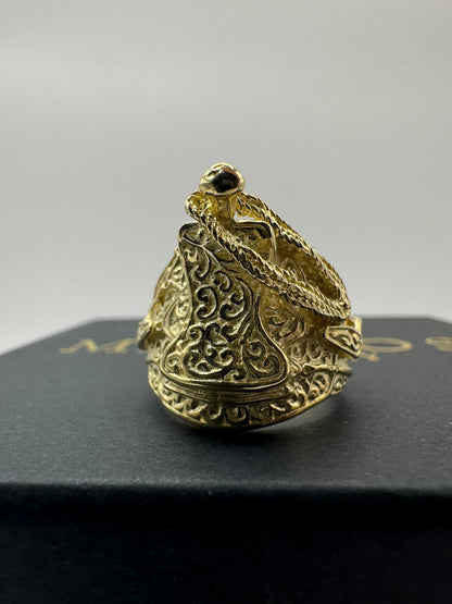 9ct Solid Gold Saddle Ring