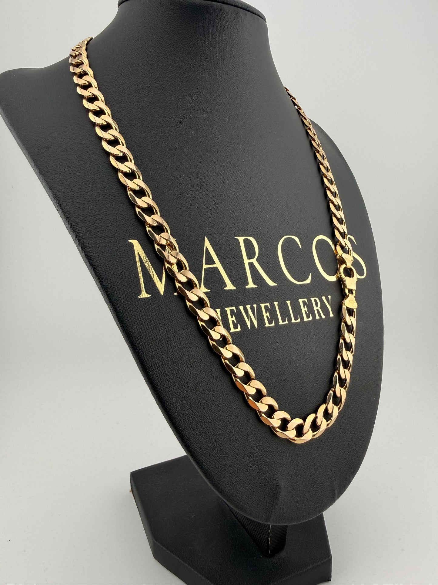 9ct Gold Curb Chain 20.65” 8mm 46.53g